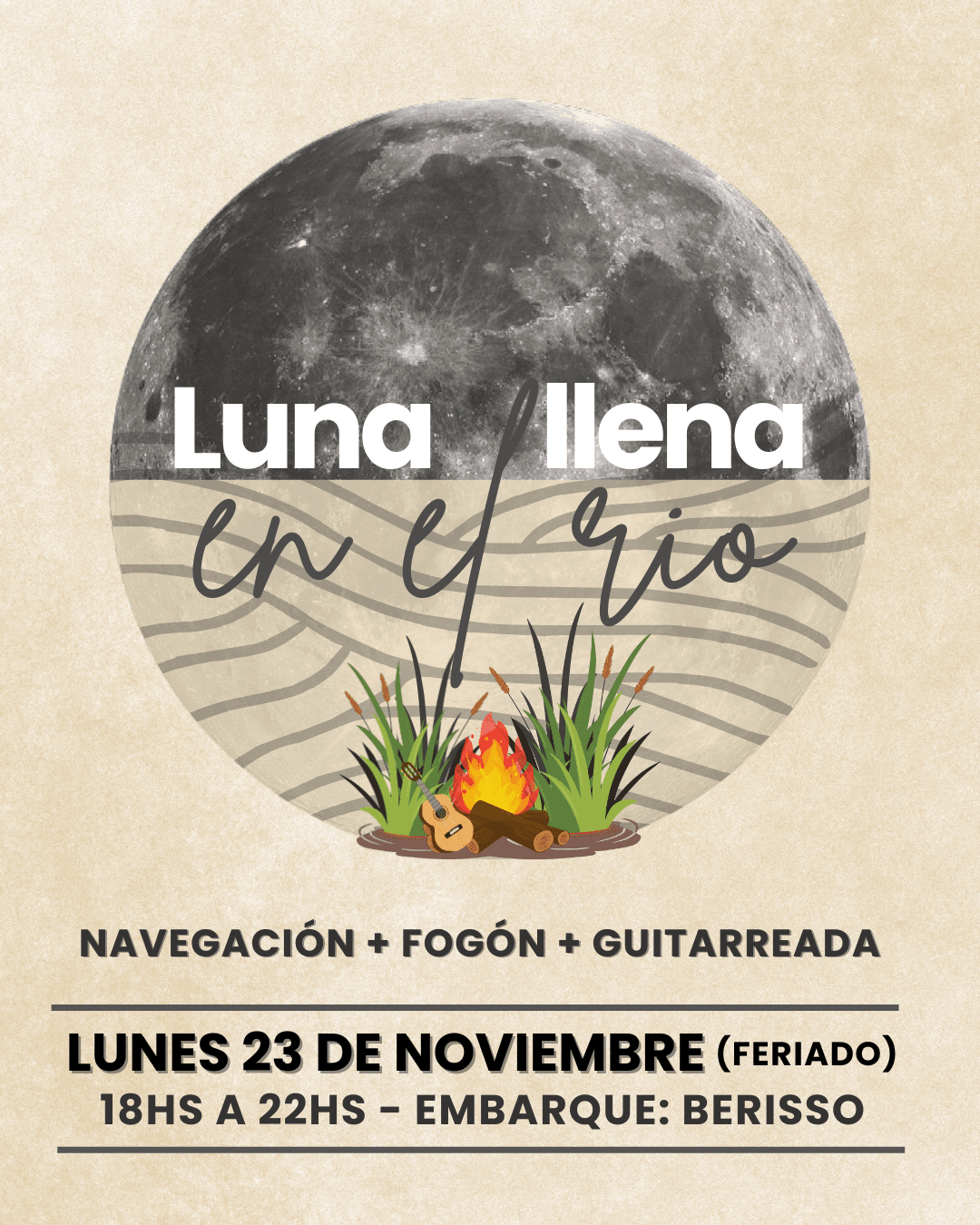 Luna llena en el río - Noviembre